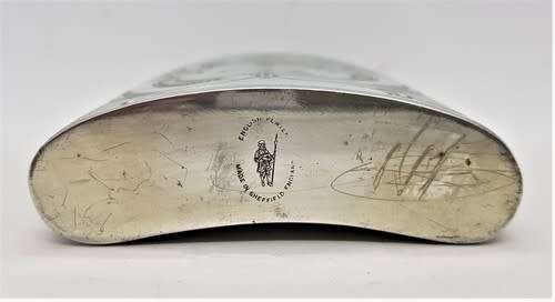 Silver plated flask made in England as per photo