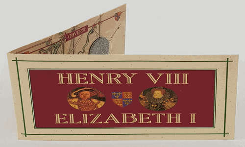 British History Reproduction Coins - Henry VIII & Elizabeth I as per photo