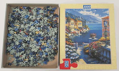 1000 Piece Schmid Sunlit Passage Puzzle as per photo