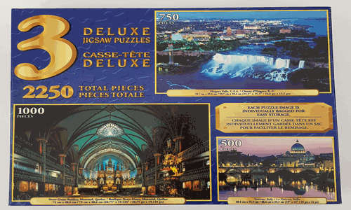 2250 Pieces - 3 Puzzles incl Niagra Falls, the Vatican & Notre Dame Basilica Jigsaw Puzzles app