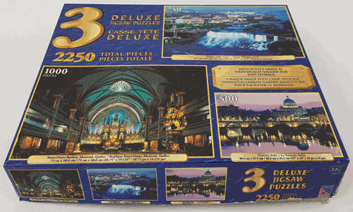 2250 Pieces - 3 Puzzles incl Niagra Falls, the Vatican & Notre Dame Basilica Jigsaw Puzzles app