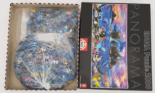 2000 Piece Marine Life Jigsaw Puzzle as per photo