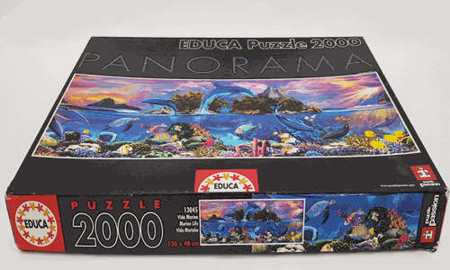 2000 Piece Marine Life Jigsaw Puzzle as per photo
