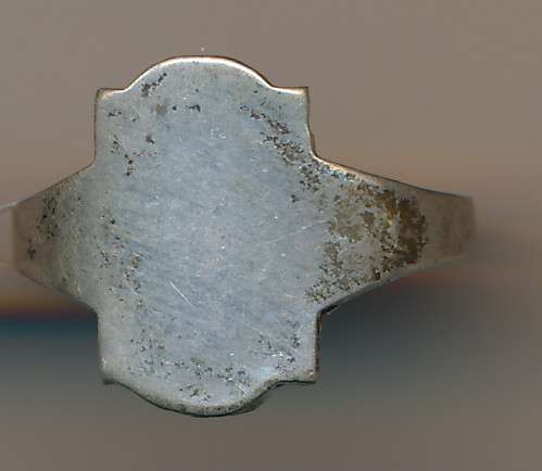 Silver ring as per scan