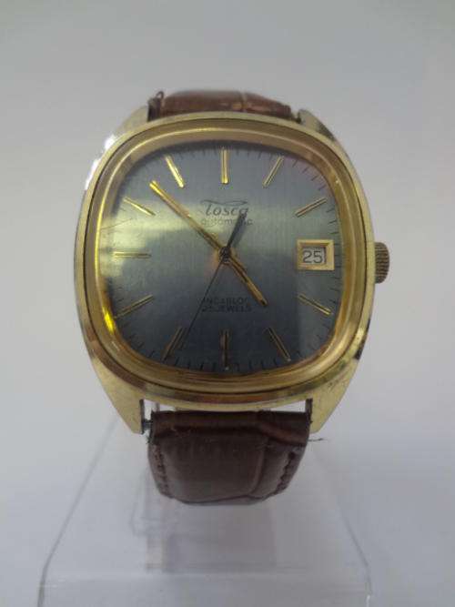 Tosca Automatic 25 jewels men's leather strap watch, working as per photo