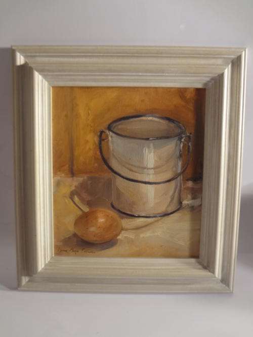 Oil painting in frame by Lynne-Marie Eatwell as per photo