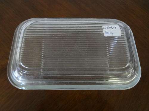 Glass butter dish as per photo
