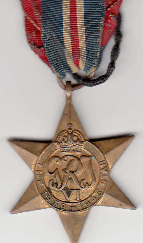 WW2 1939-45 star issued to 116294 L.F. Strange at CRAZY R1 START