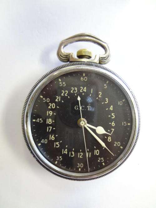 WWII Hamilton GCT military navigator's pocket watch - as per photo