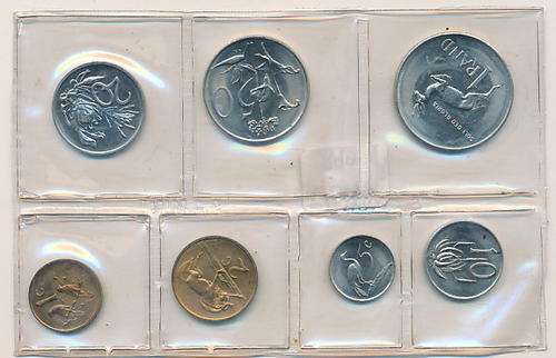 1983 South Africa short proof set - as per photo