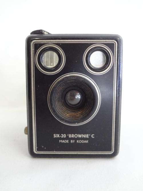 Kodak Six-20 Brownie C camera with case- as per photo