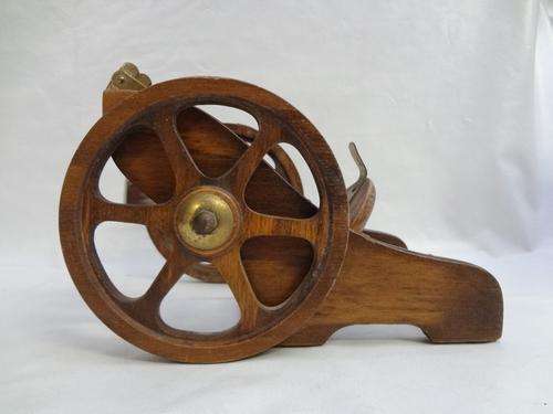 Vintage Courvoisier Cognac cannon bottle holder - as per photo