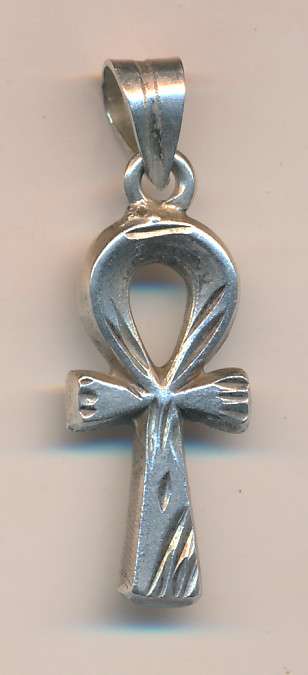 Egyptian Silver cross pendant - as per scan