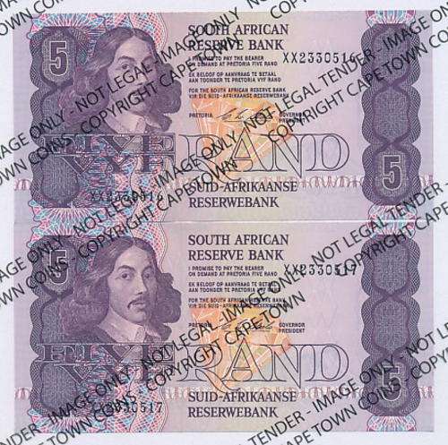 Lot of 9 Stals consecutive replacement XX R5 notes - uncirculated  - as per scan