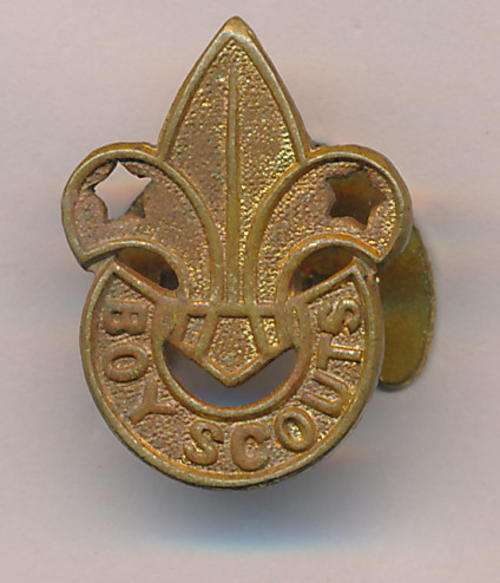 Boy Scouts button hole badge - as per scan