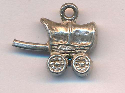 Silver ox wagon charm 3.7 g  - as per scan