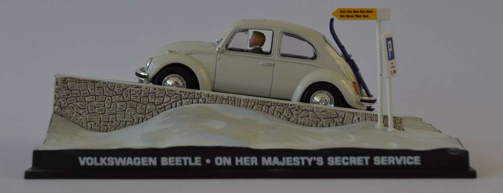 James Bond 007 Volkswagen Beetle - On Her Majesty`s Secret Service Model Car Scale 1:43 as per photo