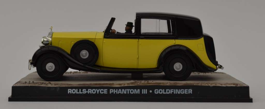 James Bond 007 Rolls Royce Phantom III - Goldfinger Model Car Scale 1:43 as per photo