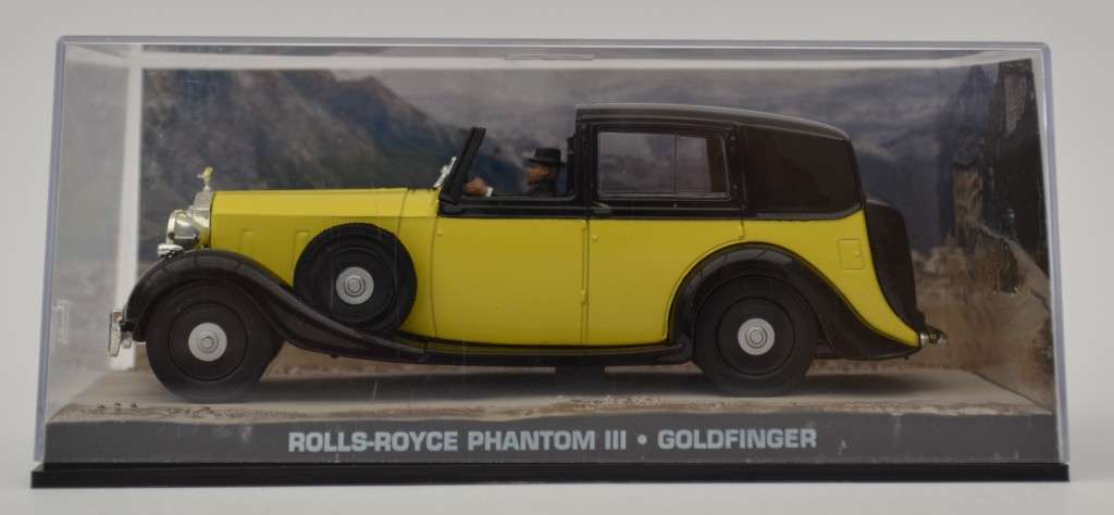 James Bond 007 Rolls Royce Phantom III - Goldfinger Model Car Scale 1:43 as per photo