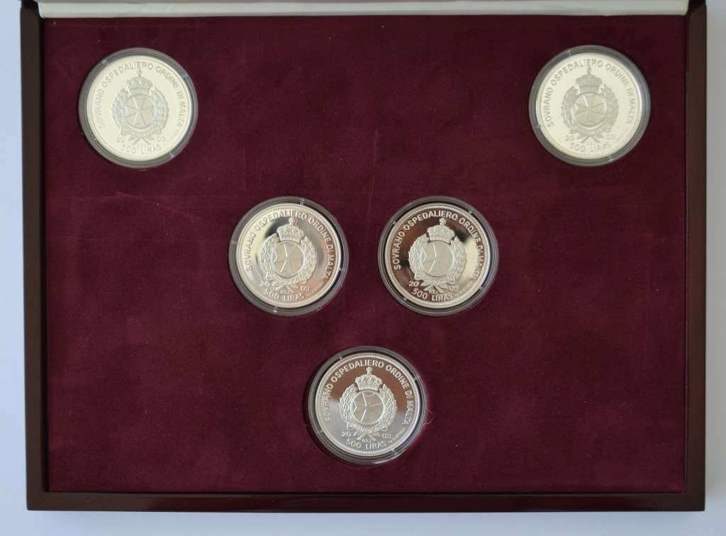 Champions for Peace Coin Set  5 x 1 oz (999) silver coins as per photo
