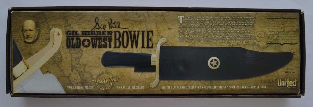 Gil Hibben, Old West Bowie with sheath 50cm as per photo