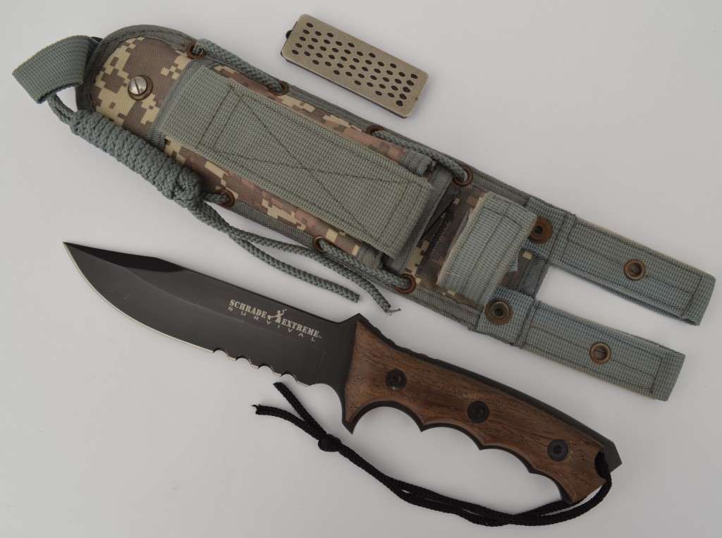 Schrade Extreme Survival knife with sheath 30cm as per photo