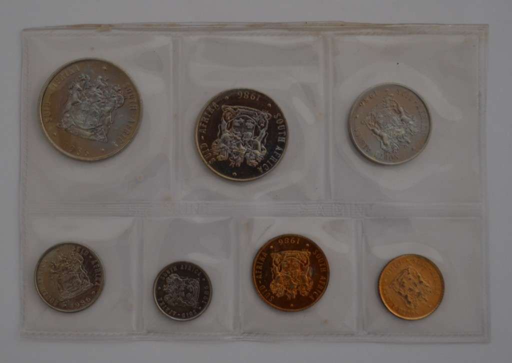 1986 SA Mint Coin Set as per photo