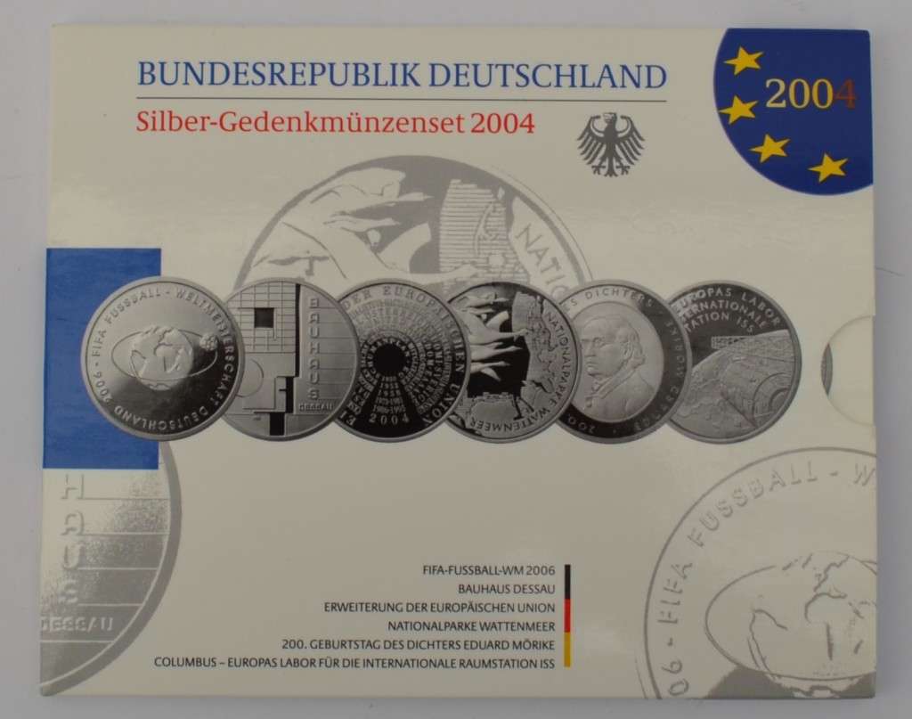 2004 German Silver Coin Set as per photo