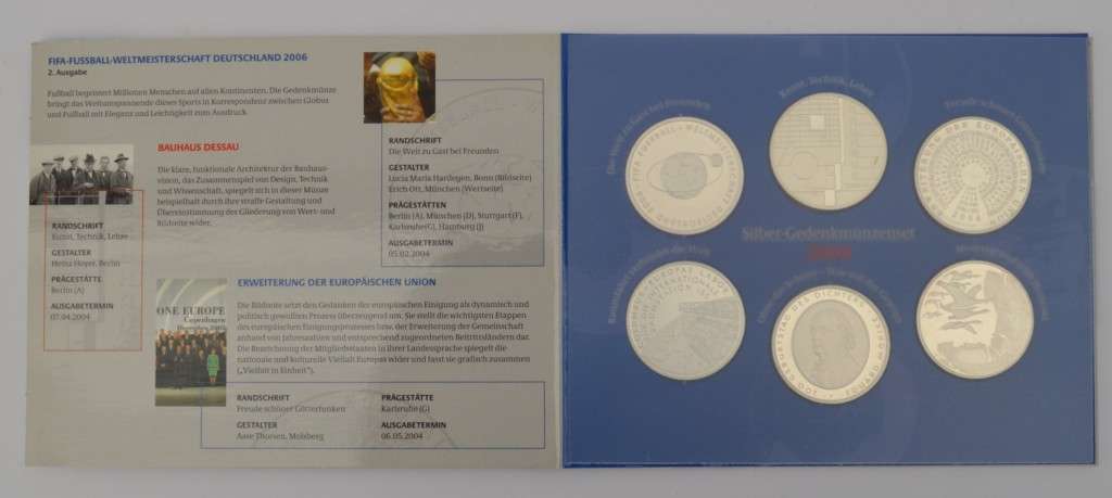 2004 German Silver Coin Set as per photo