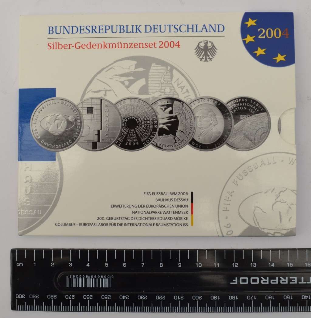 2004 German Silver Coin Set as per photo