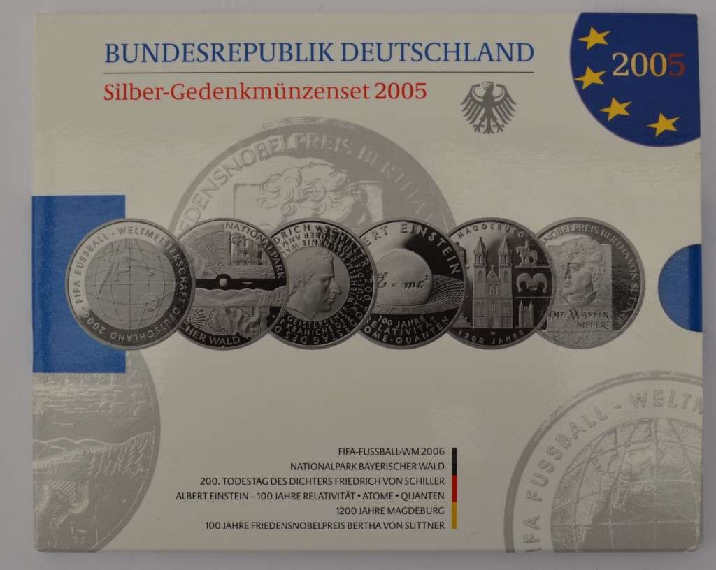 2005 German Silver Coin Set as per photo