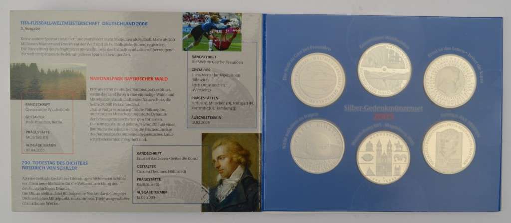 2005 German Silver Coin Set as per photo