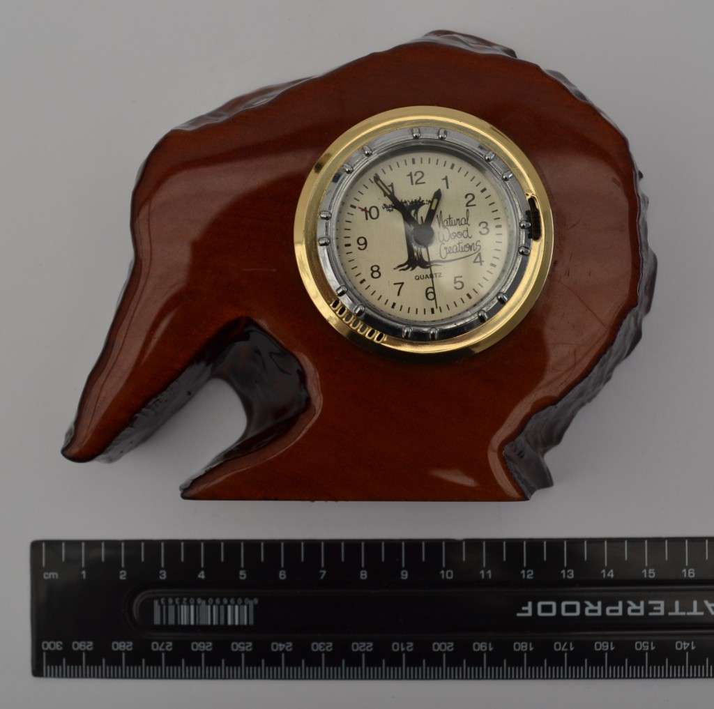 Natural Wood Creations Clock made in New Zealand as per photo