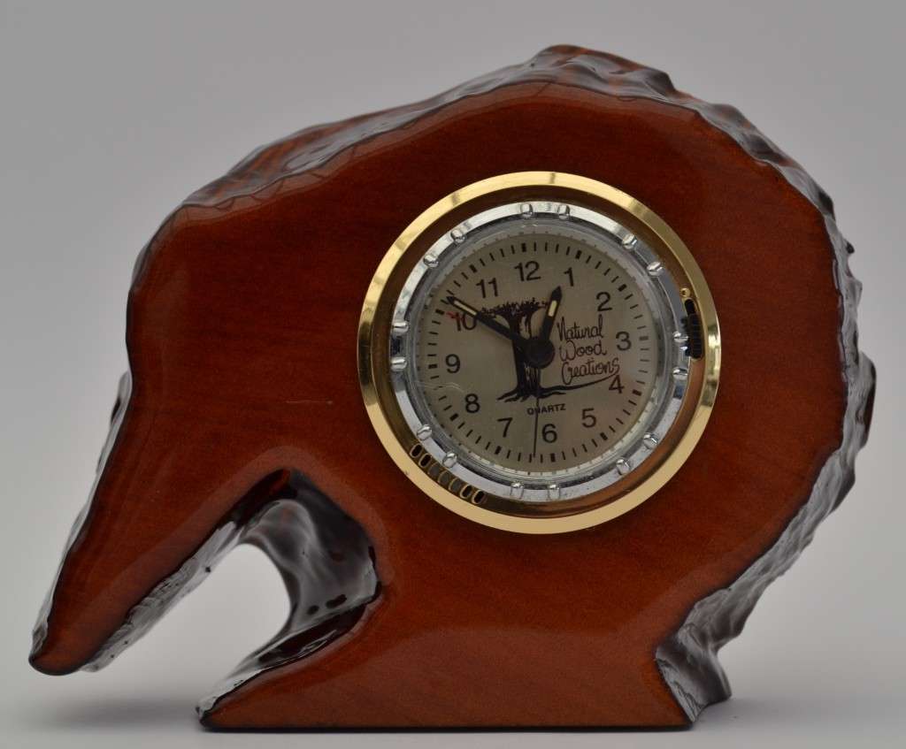 Natural Wood Creations Clock made in New Zealand as per photo