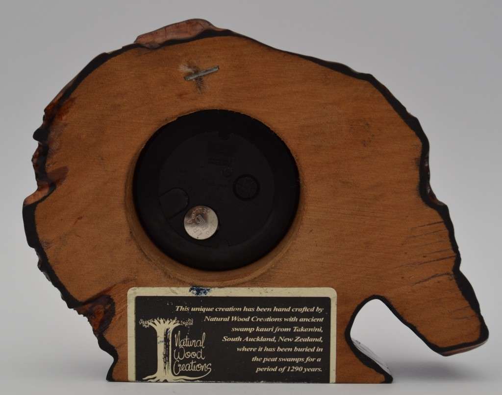 Natural Wood Creations Clock made in New Zealand as per photo