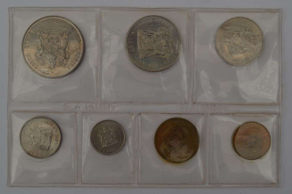 1980 SA Mint Coin Set as per photo