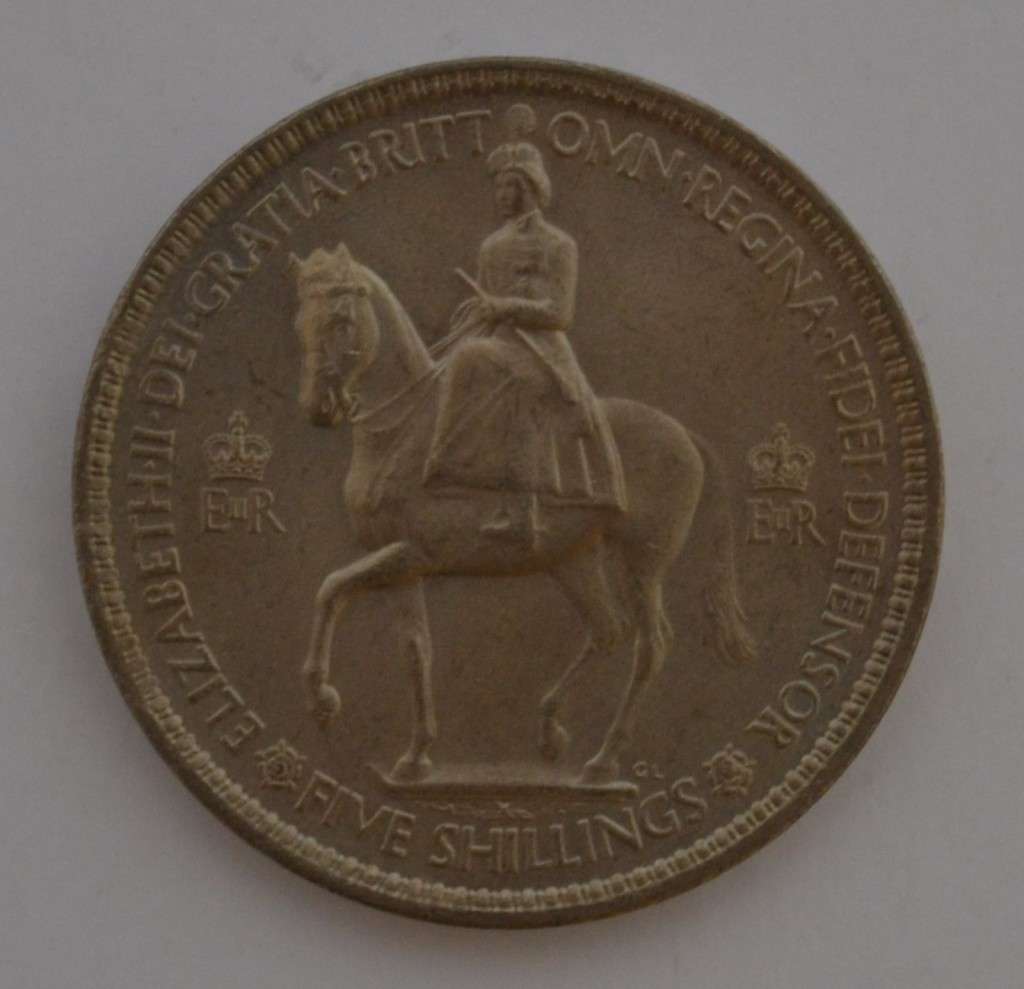 1953 Great Britain 5 Shillings as per photo