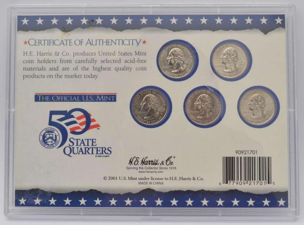 1999 USA Official Mint State Quarters coin set as per photo