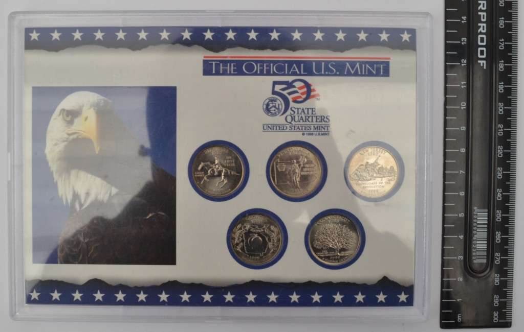 1999 USA Official Mint State Quarters coin set as per photo