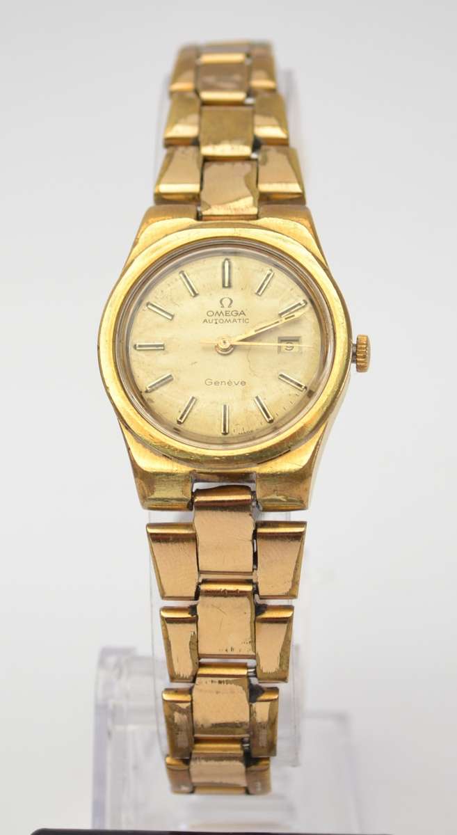 Vintage Omega Geneve Automatic Ladies watch with date, last serviced dec 2023 as per photo