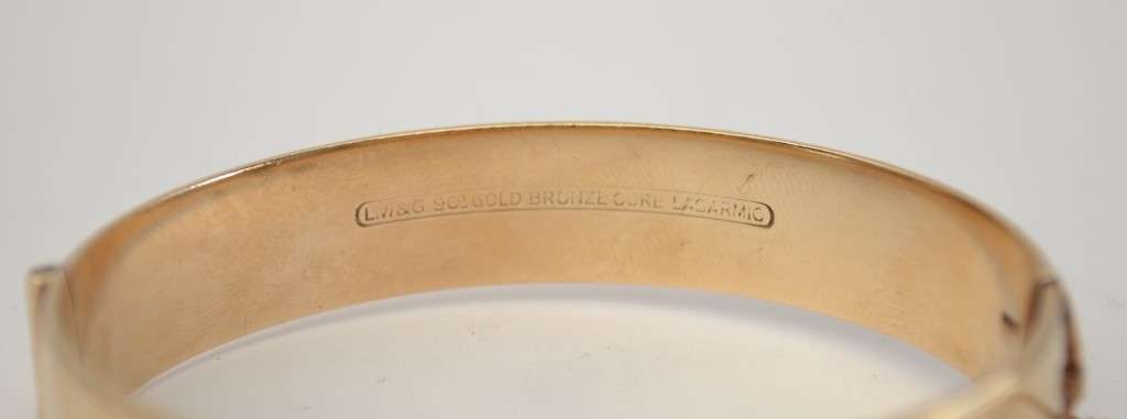 Vintage 9k Metal Core Bangle weight 34g as per photo