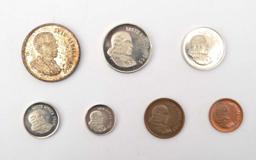 1969 SA Proof Set as per photo