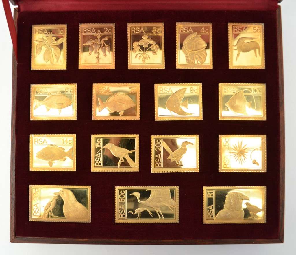 RSA 1974/5 Definitive Stamp Replica Set in Sterling Silver 530g