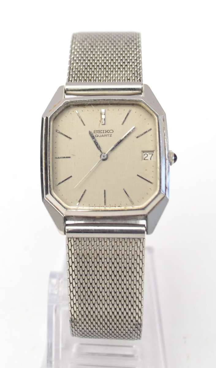 Seiko Unisex Stainless Steel Strap & date with adjustable strap