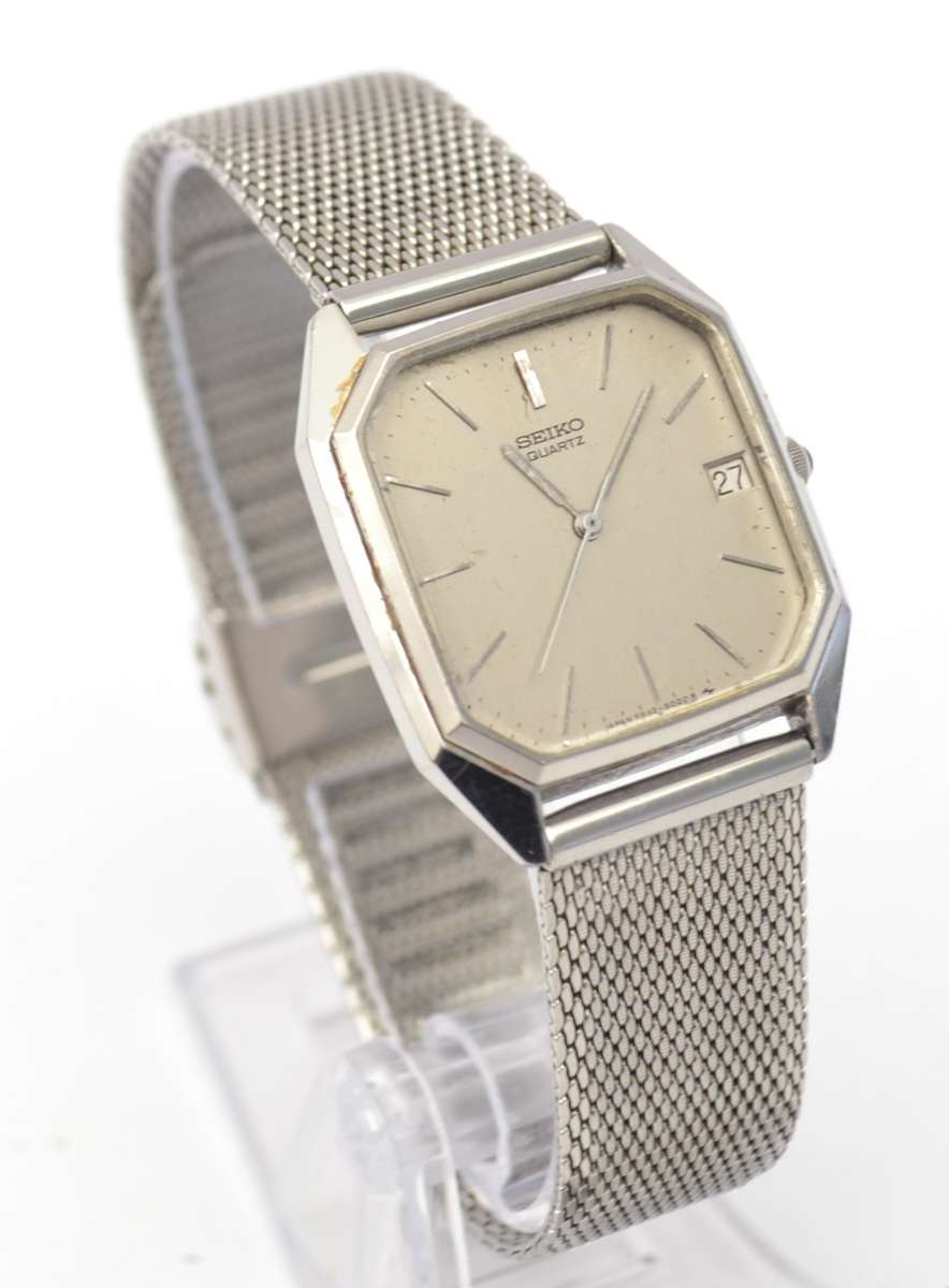 Seiko Unisex Stainless Steel Strap & date with adjustable strap