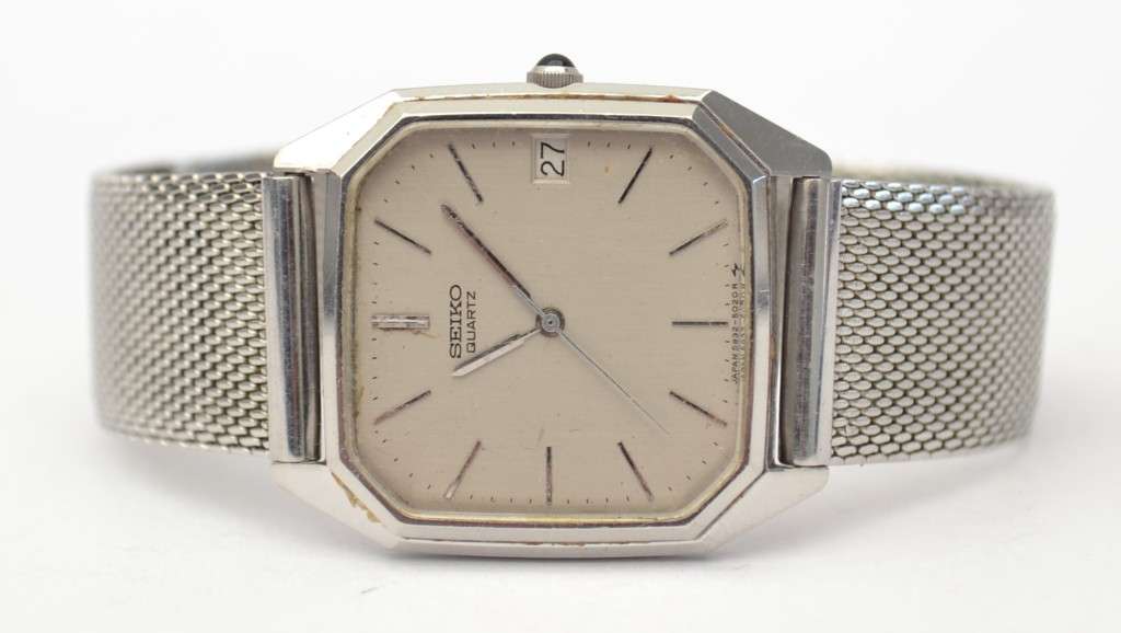 Seiko Unisex Stainless Steel Strap & date with adjustable strap