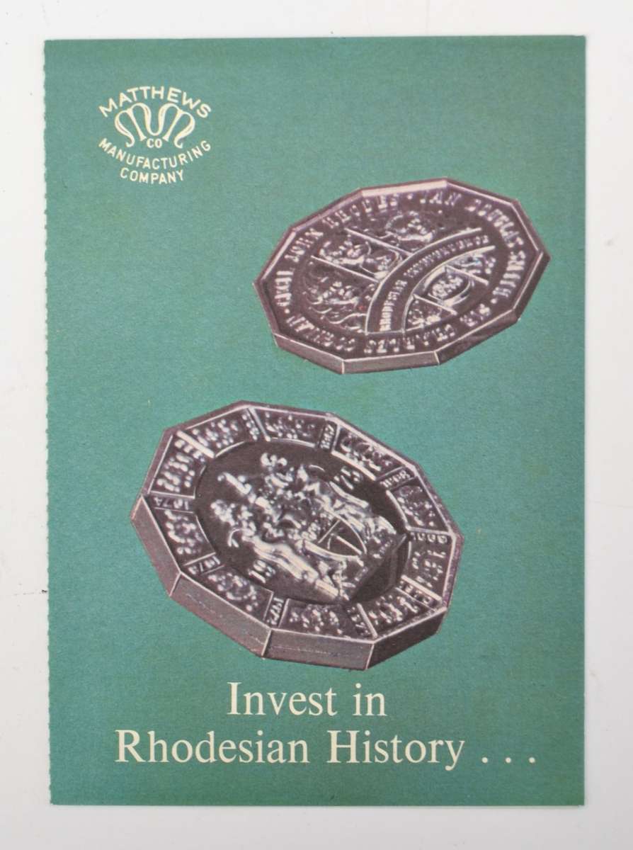 1975 Rhodesian Independence 10th anniversary  Pure Silver Medallion - limited edition as per photo