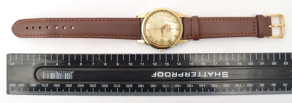 1960`s Omega Constellation Automatic Men`s watch Pie Pan 14k Gold & Stainless Steel as per photo