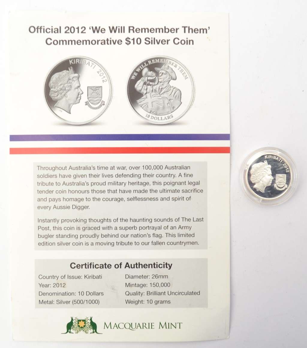 Australian Silver $10 Medallion weight 10g as per photo