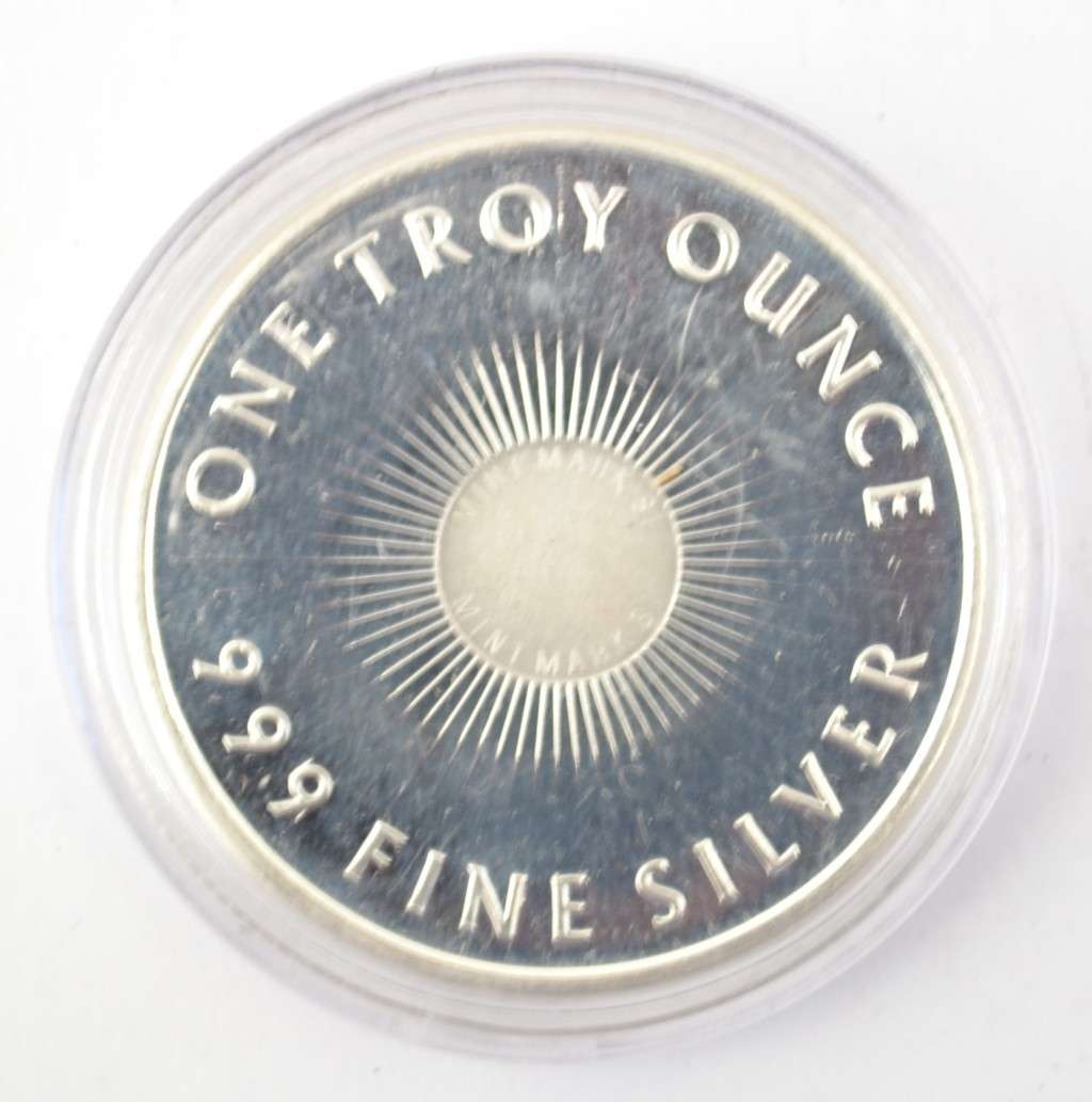 1 Oz Fine Silver Sunshine Minting Coin as per photo
